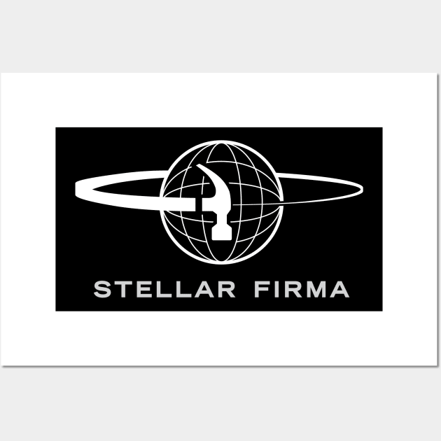 Stellar Firma Podcast Logo (Transparent) Wall Art by Rusty Quill